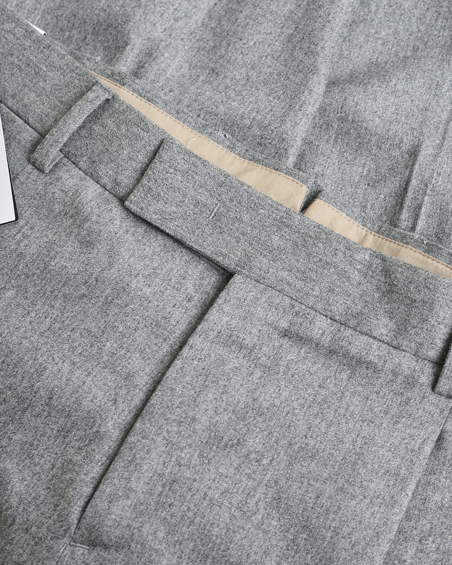 Herr | Pre-owned Byxor | Pre-owned | PT01 Pleated Wool Trousers Grey Melange 50