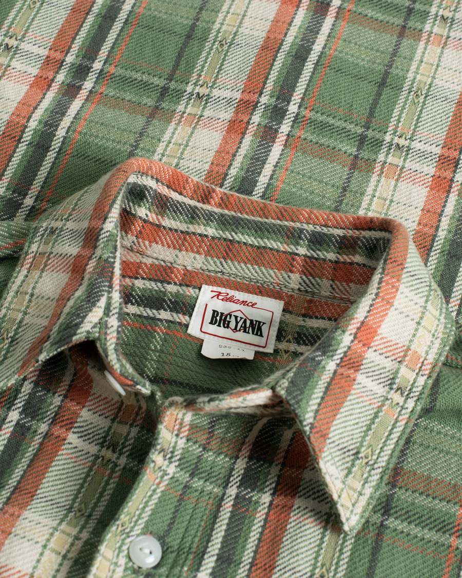 Herr | Skjortor | Pre-owned | Big Yank 1942 Flannel Shirt Green Check S
