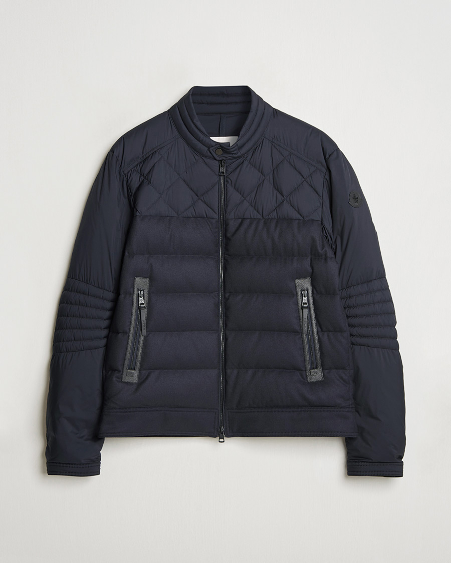 Herr | Pre-owned Jackor | Pre-owned | Moncler Tuena Biker Jacket Navy 3 - L
