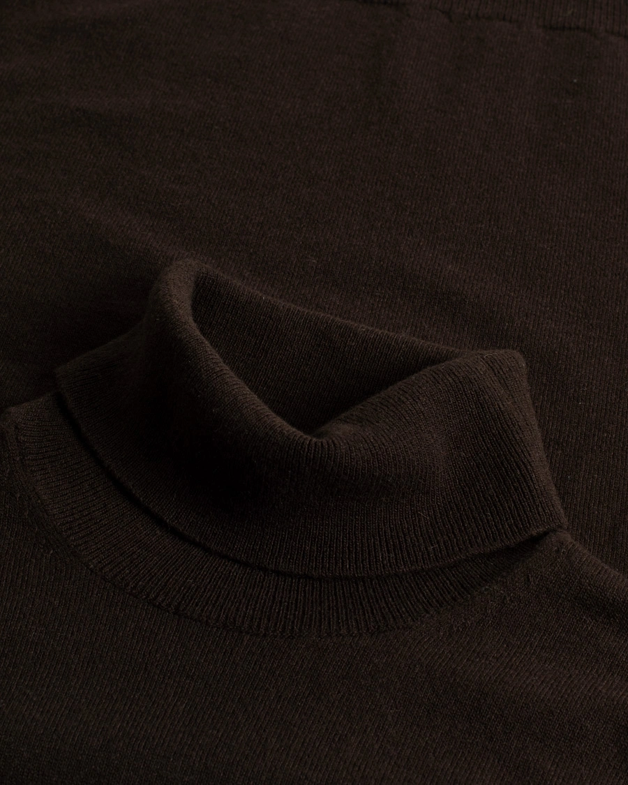 Herr | Zanone Virgin Wool/Cashmere Rollneck Brown 50 | Pre-owned | Zanone Virgin Wool/Cashmere Rollneck Brown 50
