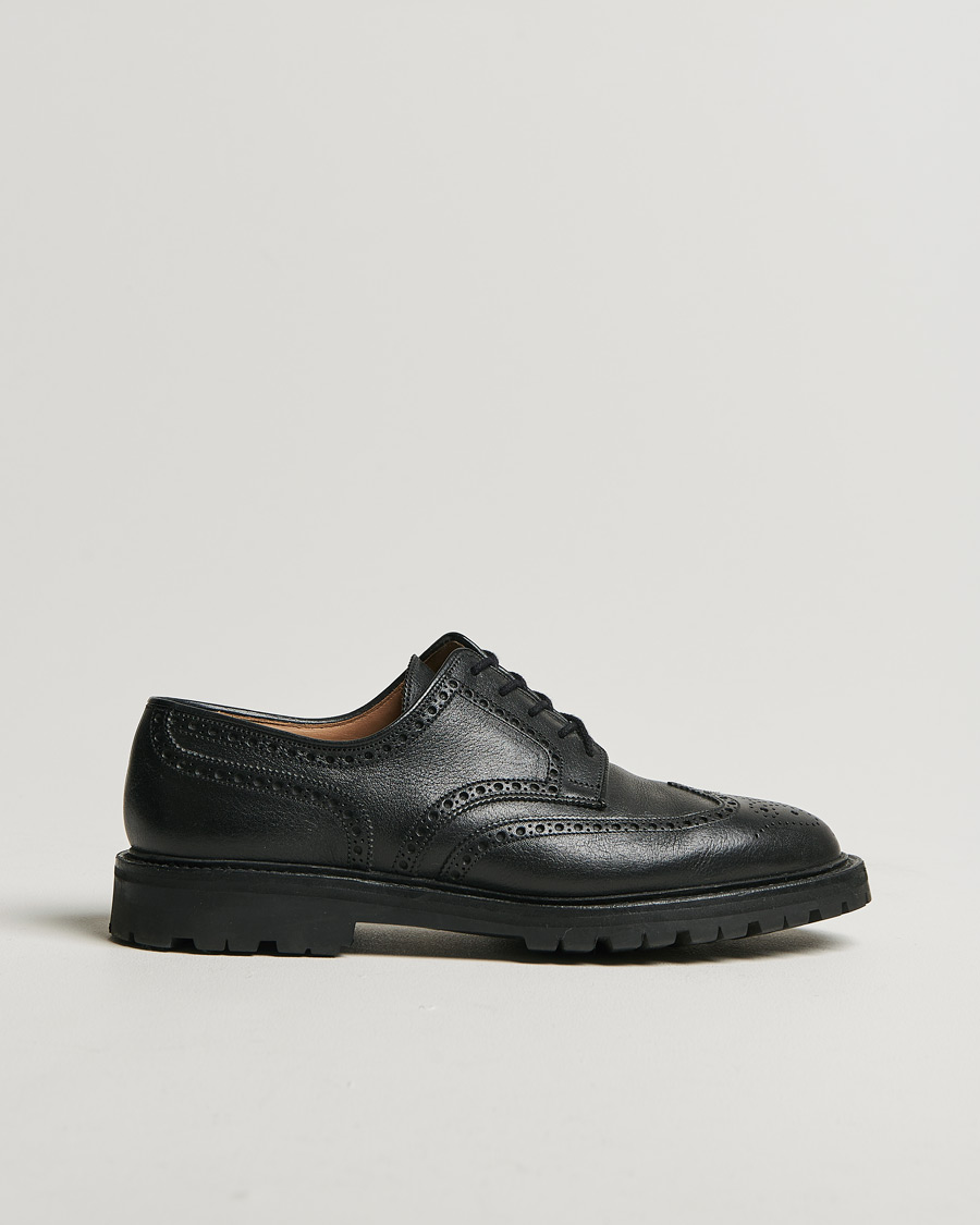 Herr | Crockett & Jones Pembroke Milled Grain Vibram Black | Pre-owned | Crockett & Jones Pembroke Milled Grain Vibram Black