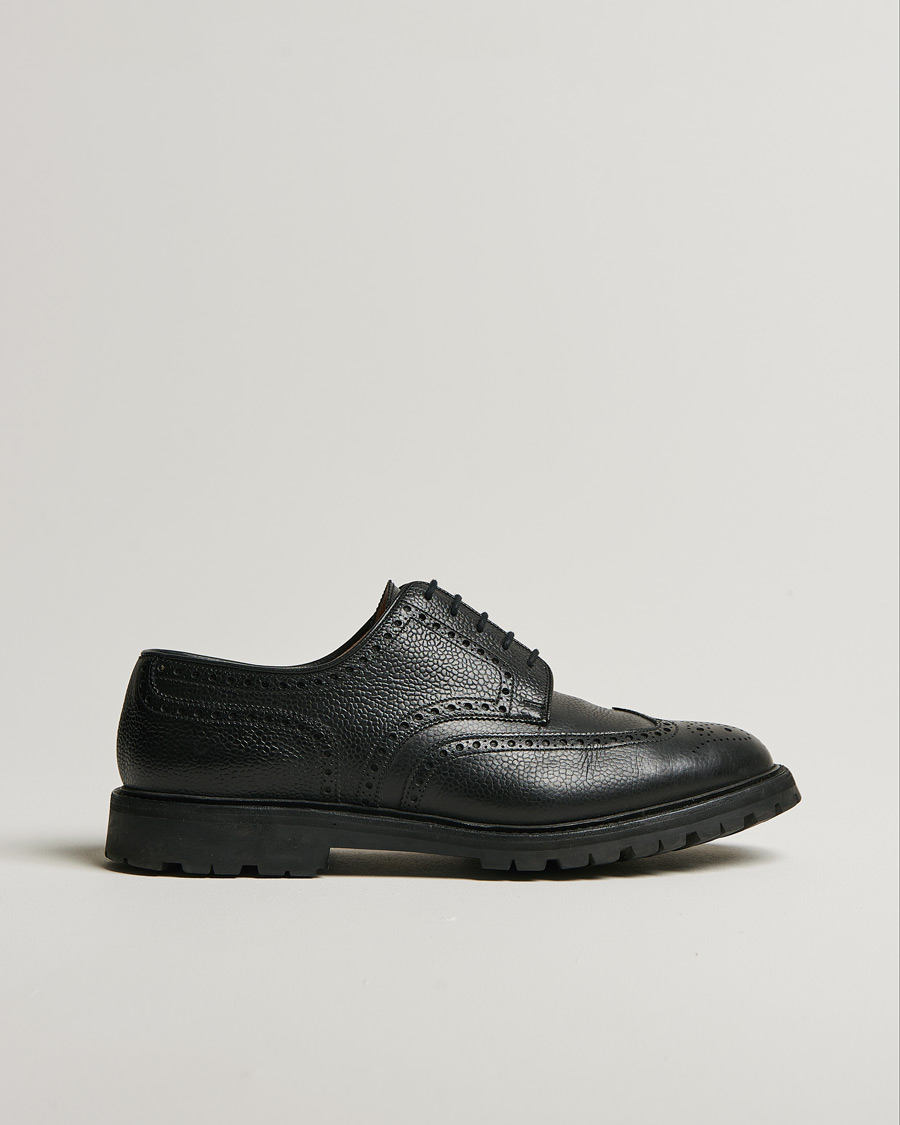 Herr | Crockett & Jones Pembroke Milled Grain Vibram Black | Pre-owned | Crockett & Jones Pembroke Milled Grain Vibram Black