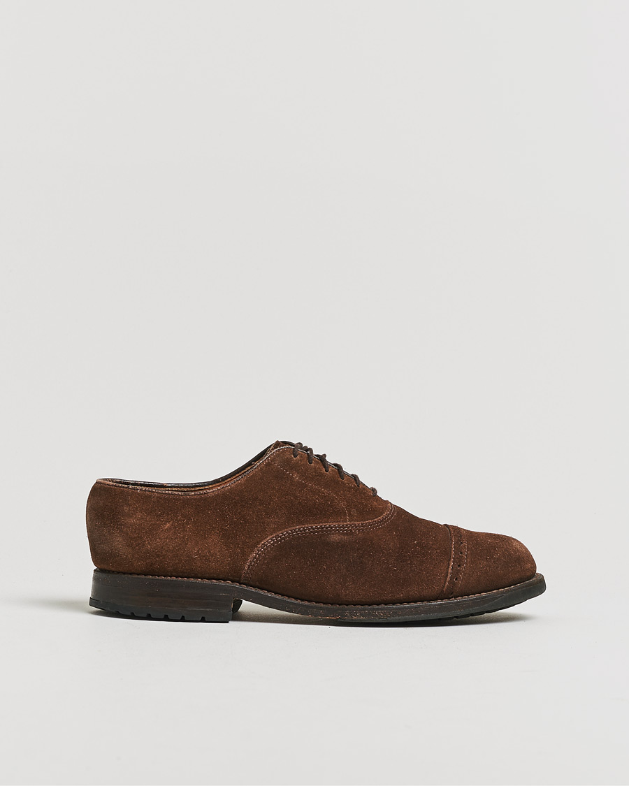 Herr | Pre-owned Randsydda skor | Pre-owned | Allen Edmonds Barlow Oxford Dark Brown Suede UK8,5 - EU42