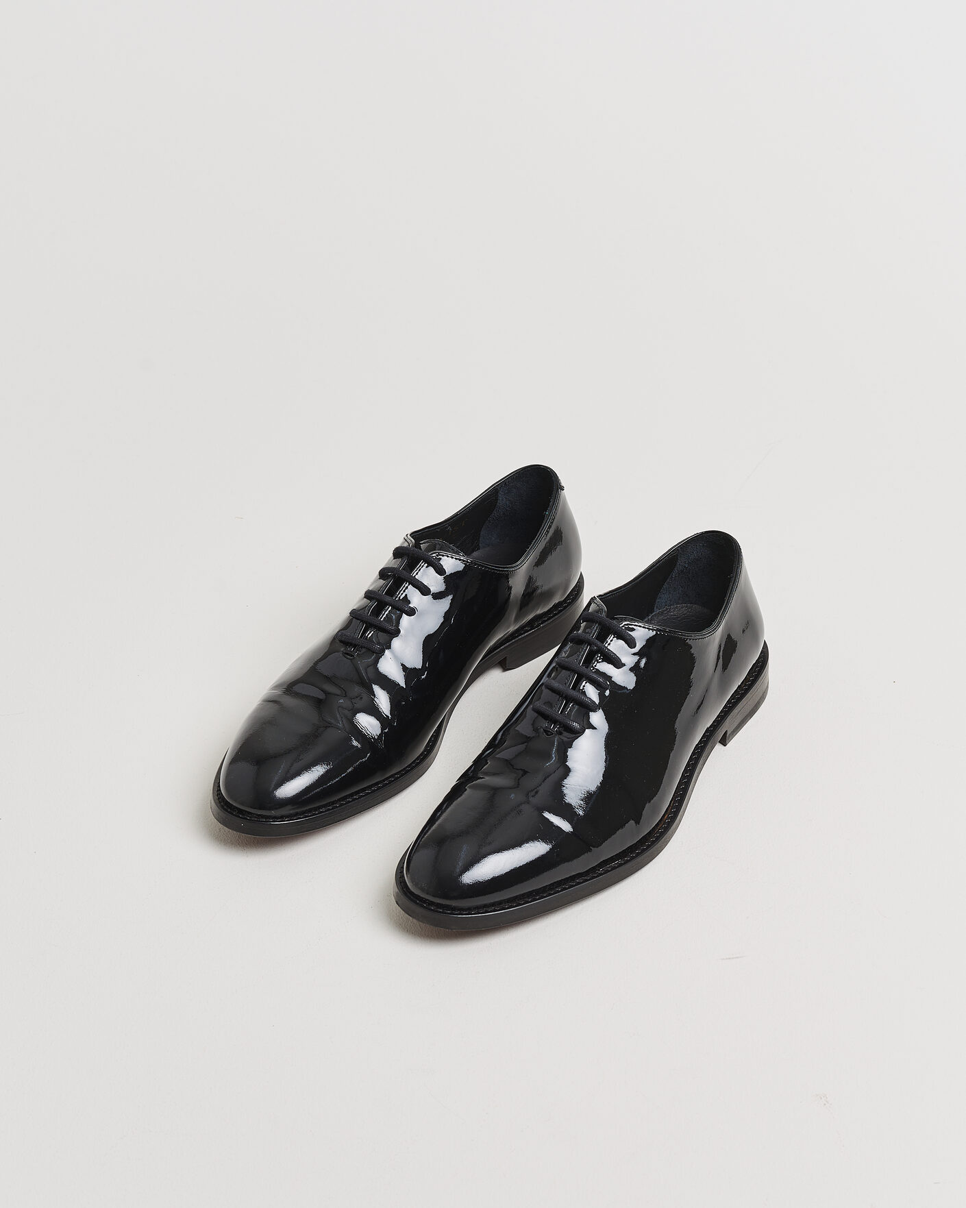 Herr | Pre-owned Randsydda skor | Pre-owned | Myrqvist Drottningholm Patent Shoe Black UK10 - EU44