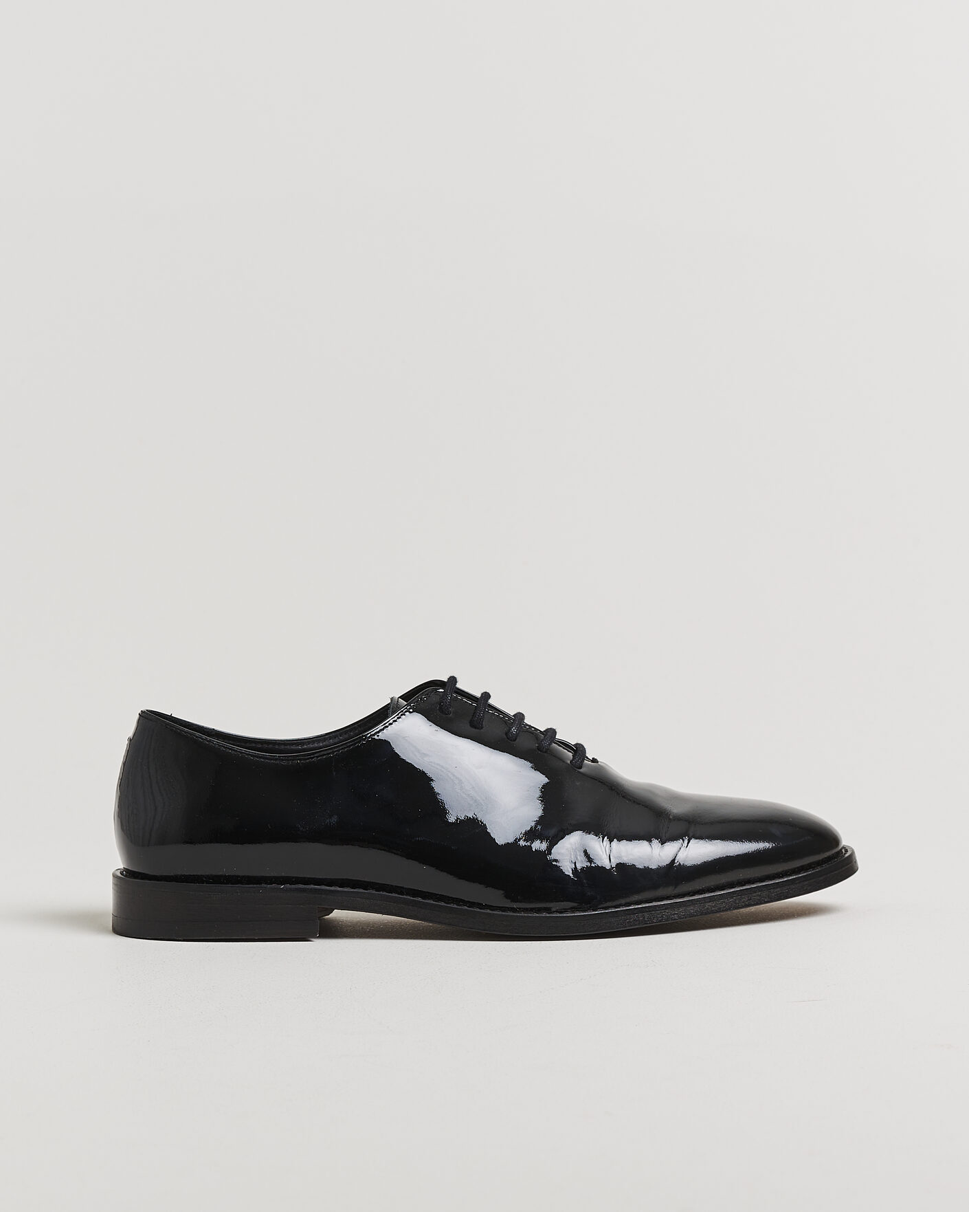 Herr | Pre-owned Randsydda skor | Pre-owned | Myrqvist Drottningholm Patent Shoe Black UK10 - EU44