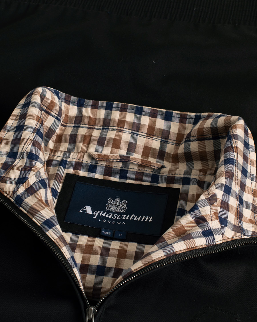 Herr | Jackor | Pre-owned | Aquascutum Harrington Jacket Black S