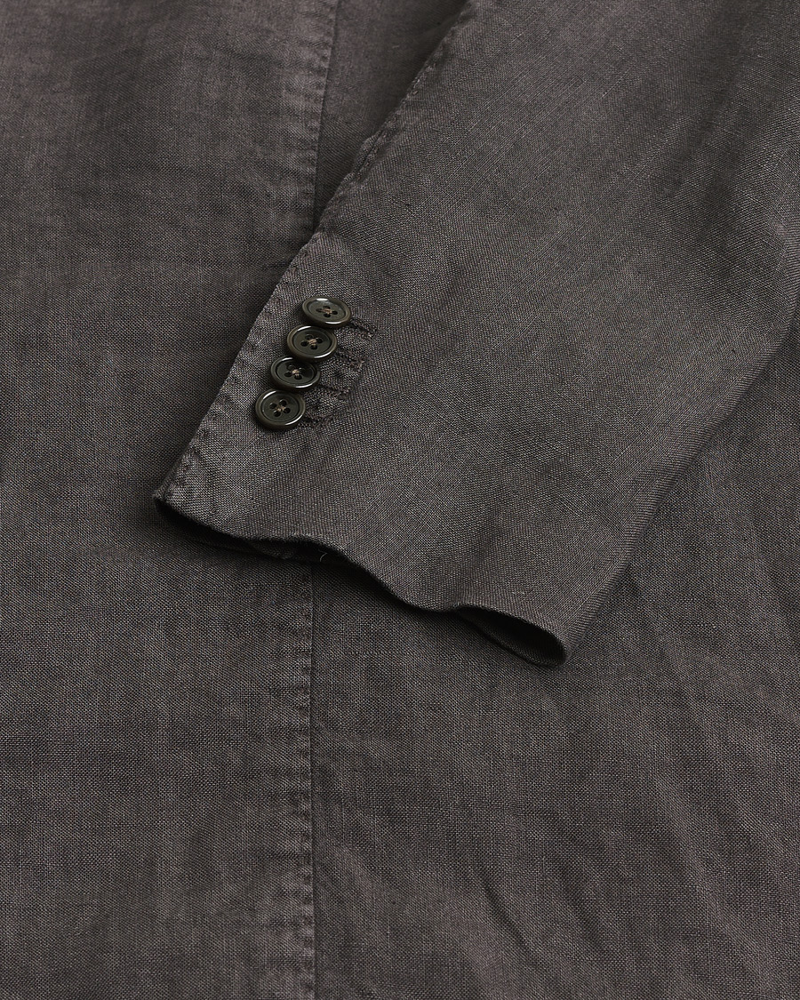 Herr | Pre-owned Kavajer | Pre-owned | Boglioli K Jacket Linen Blazer Dark Brown 46