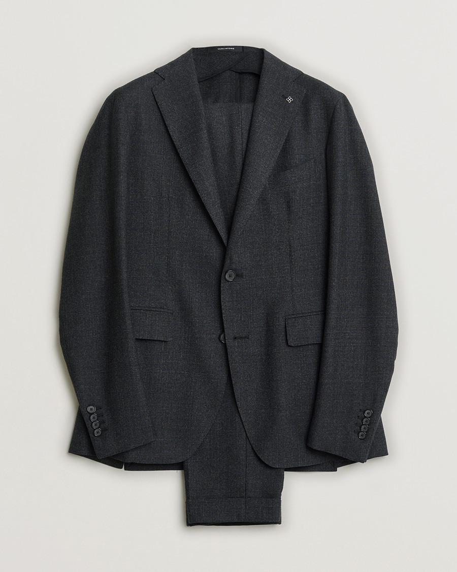 Herr | Pre-owned Kostymer | Pre-owned | Tagliatore Wool Suit Anthracite Melange 46