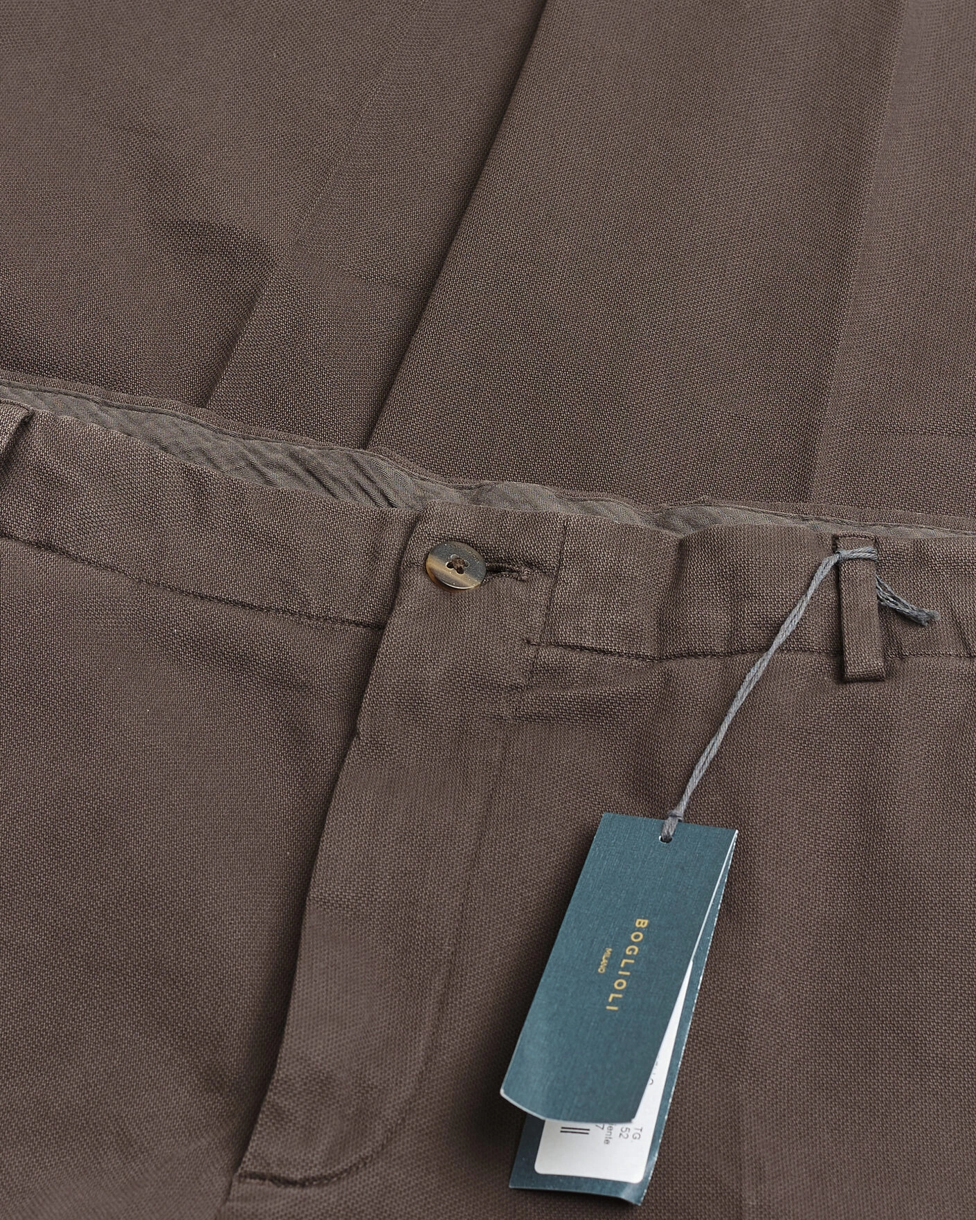 Herr | Pre-owned Byxor | Pre-owned | Boglioli Regular Fit Cotton Chinos Brown 52