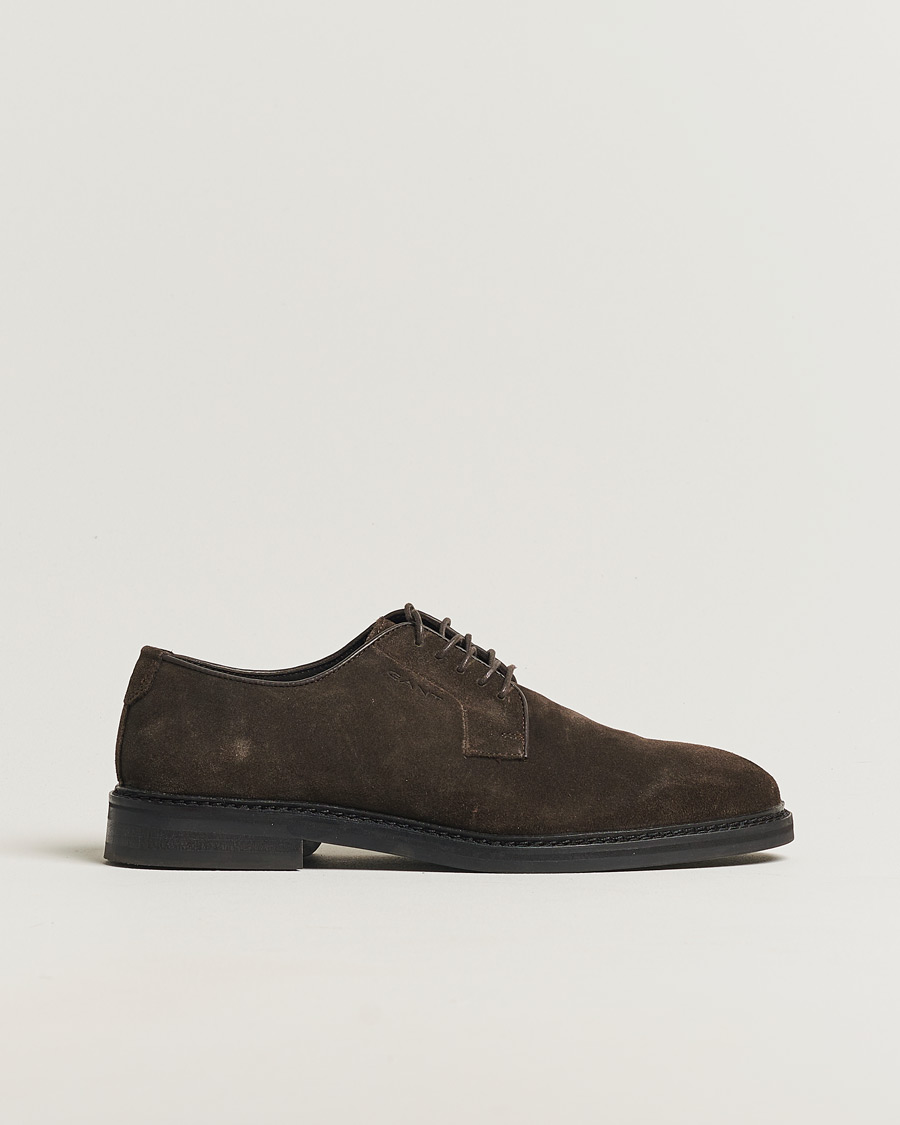 Herr | GANT Bidford Suede Derby Ebony Brown | Pre-owned | GANT Bidford Suede Derby Ebony Brown