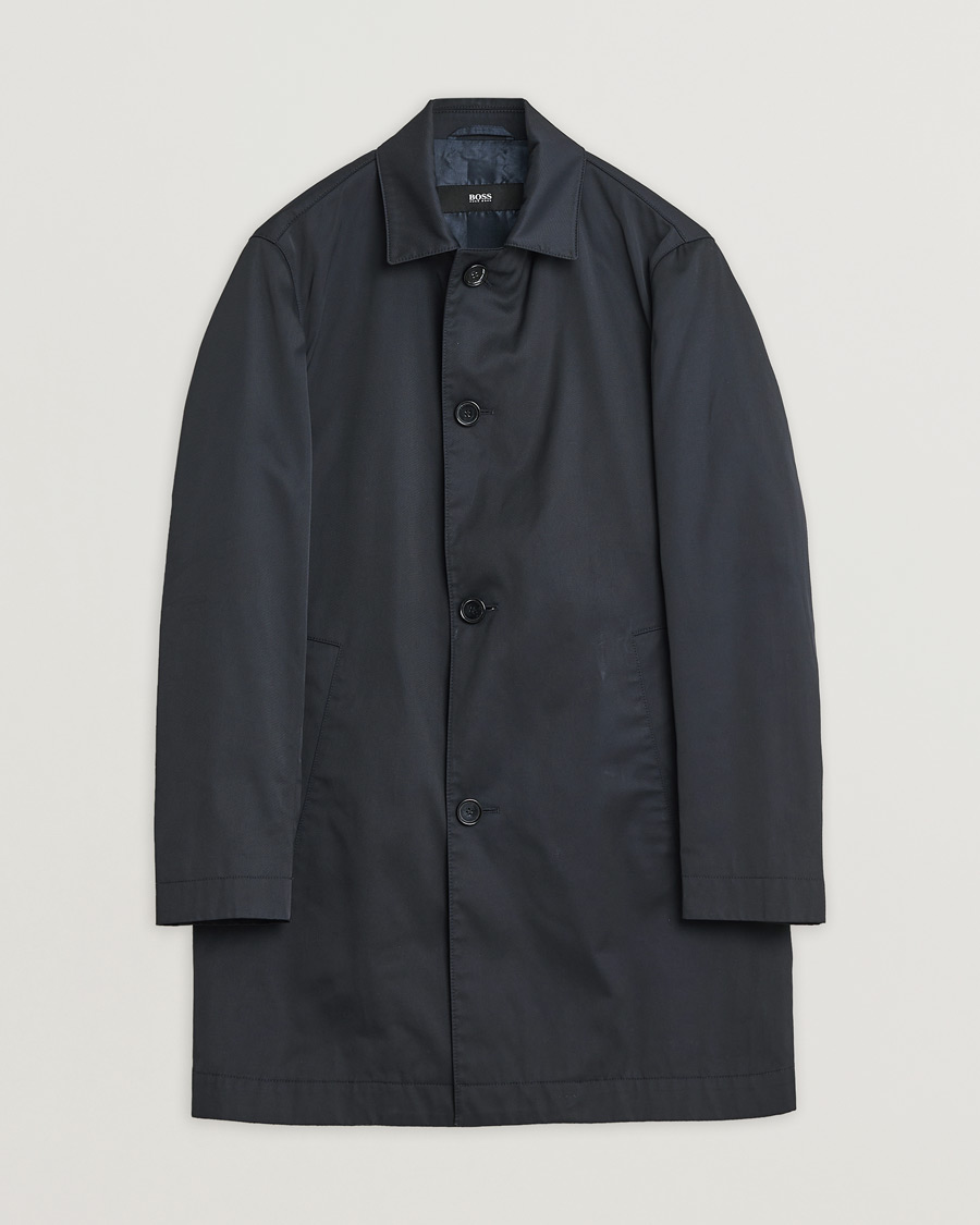 Herr | Pre-owned Jackor | Pre-owned | Hugo Boss Water Repellent Car Coat Navy 48