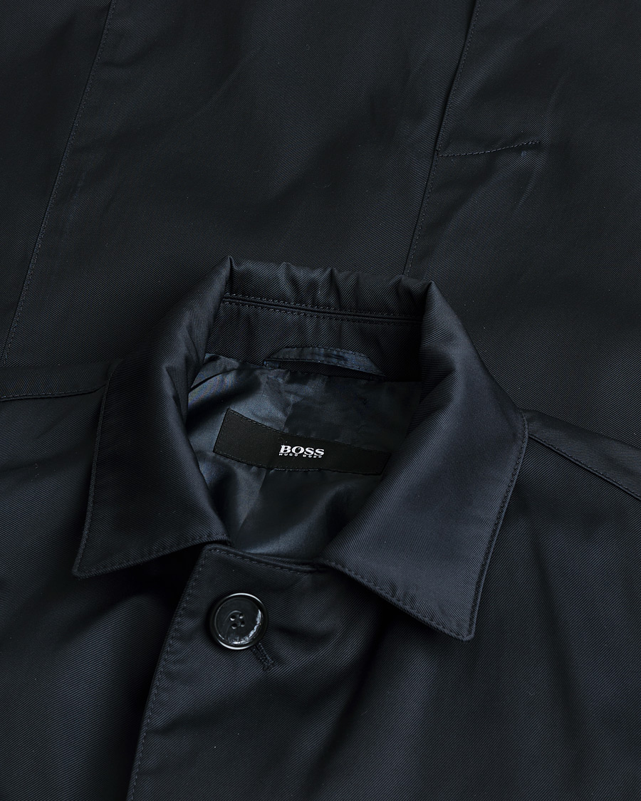 Herr | Pre-owned Jackor | Pre-owned | Hugo Boss Water Repellent Car Coat Navy 48