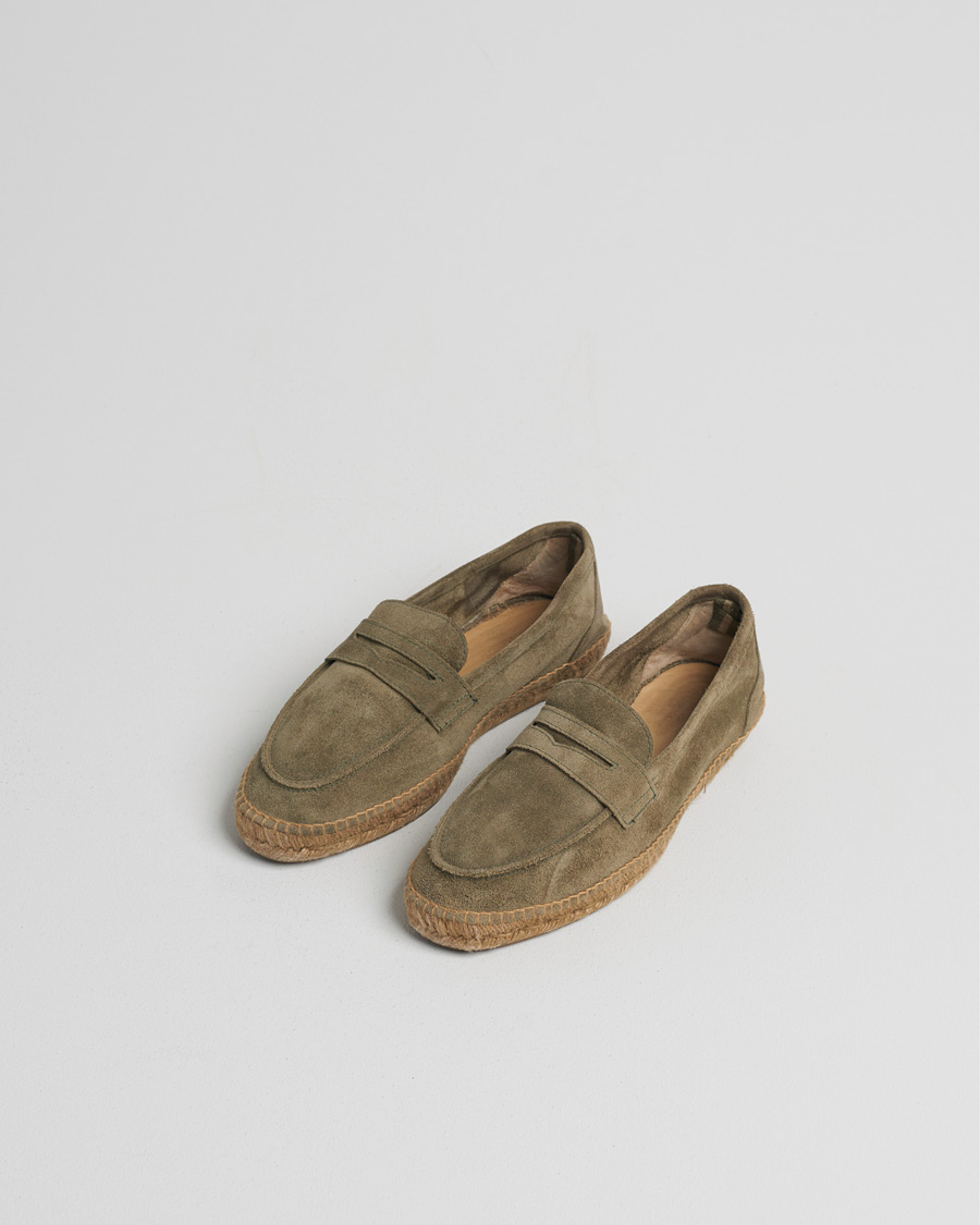 Herr | Pre-owned Skor | Pre-owned | Castañer Nacho Casual Suede Loafers Verde Bosque
