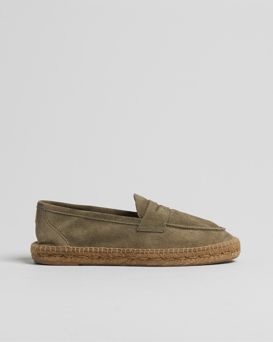 Herr | Pre-owned Skor | Pre-owned | Castañer Nacho Casual Suede Loafers Verde Bosque