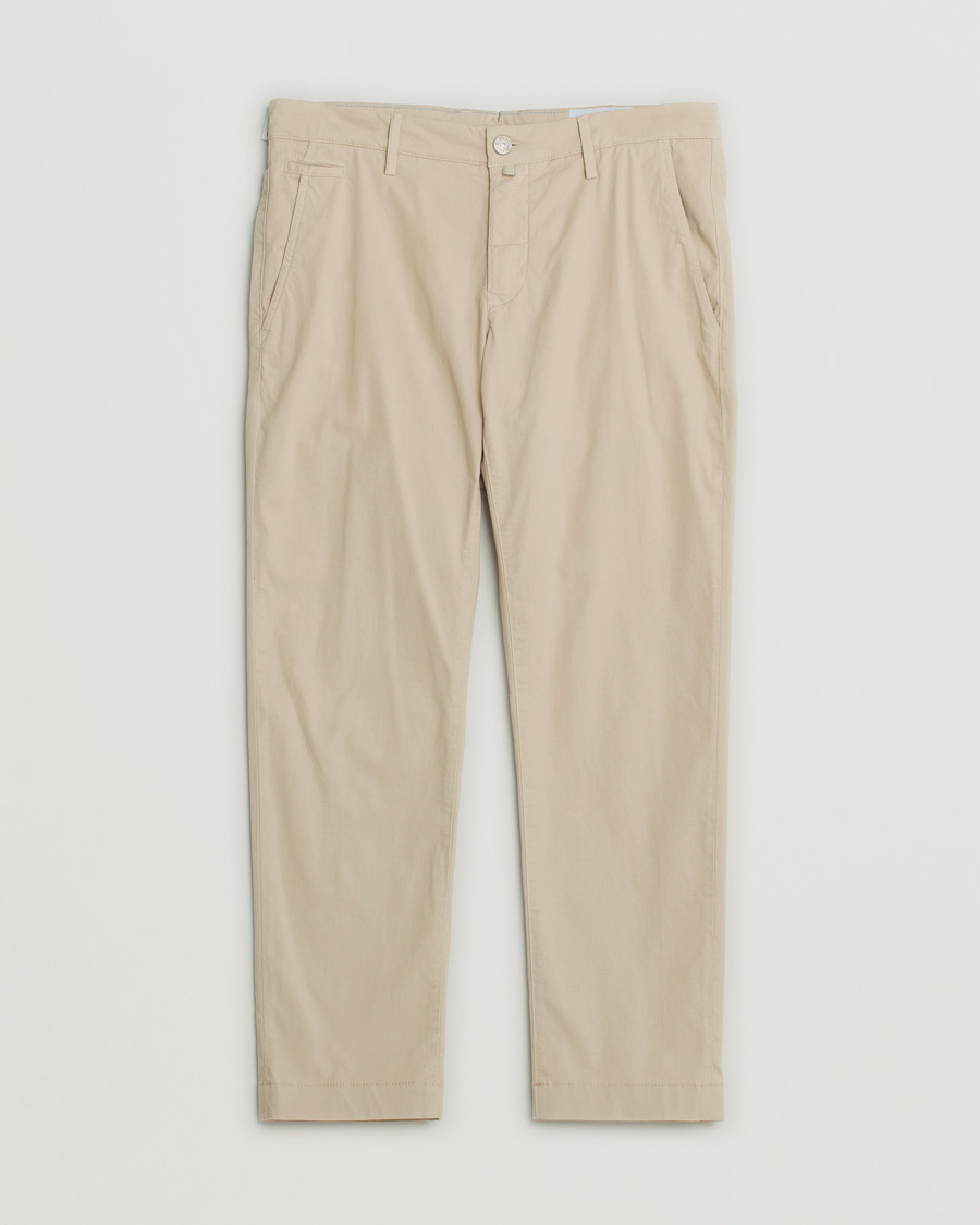 Herr | Pre-owned Byxor | Pre-owned | Jacob Cohën Bobby Cotton Gabardine Chinos Beige