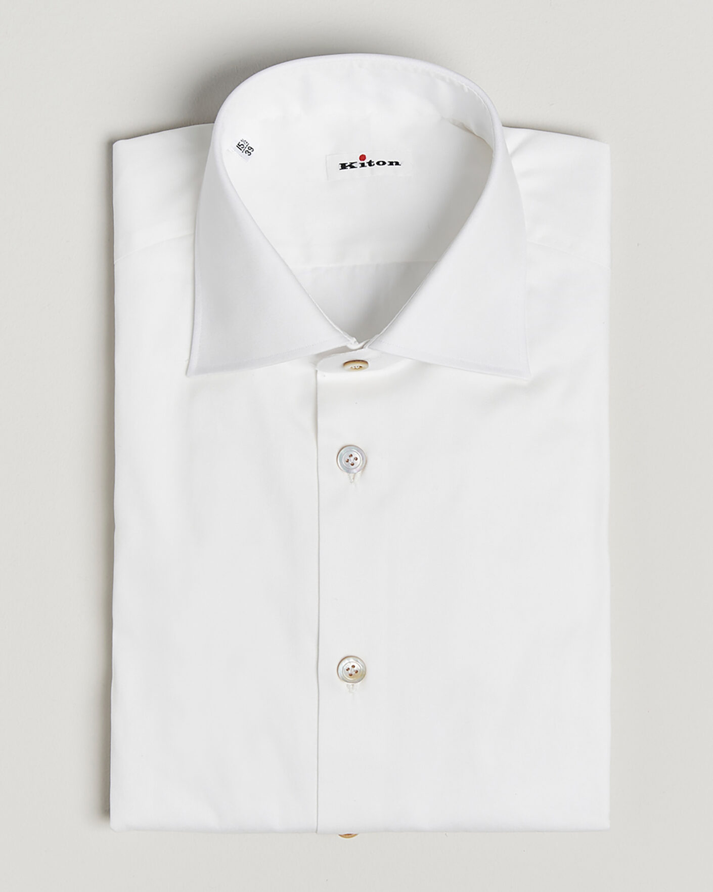 Herr | Pre-owned Skjortor | Pre-owned | Kiton Slim Fit Dress Shirt White 38 - S