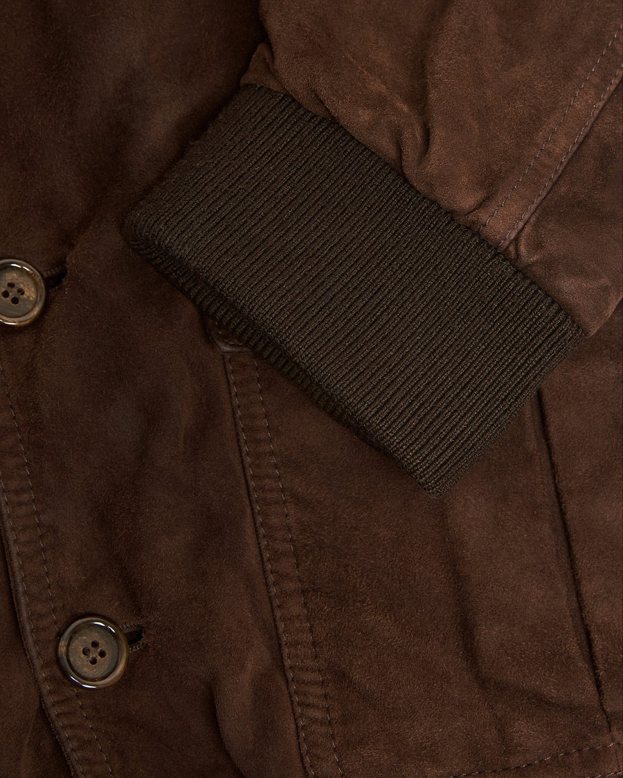 Herr | Pre-owned Jackor | Pre-owned | Valstar Valstarino Suede Jacket Dark Brown 54