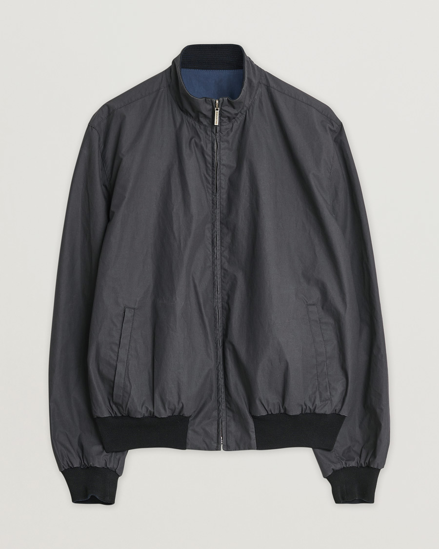 Herr | Pre-owned Jackor | Pre-owned | Ermenegildo Zegna Reversible Harrington Jacket Black/Blue L