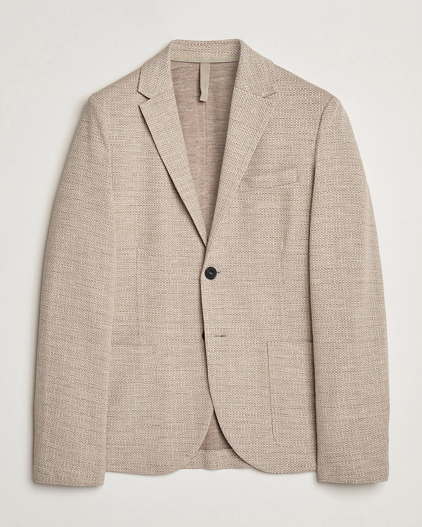 Herr | Pre-owned Kavajer | Pre-owned | Harris Wharf London Loro Piana Hopsack Wool/Silk/Linen Blazer Oat 50