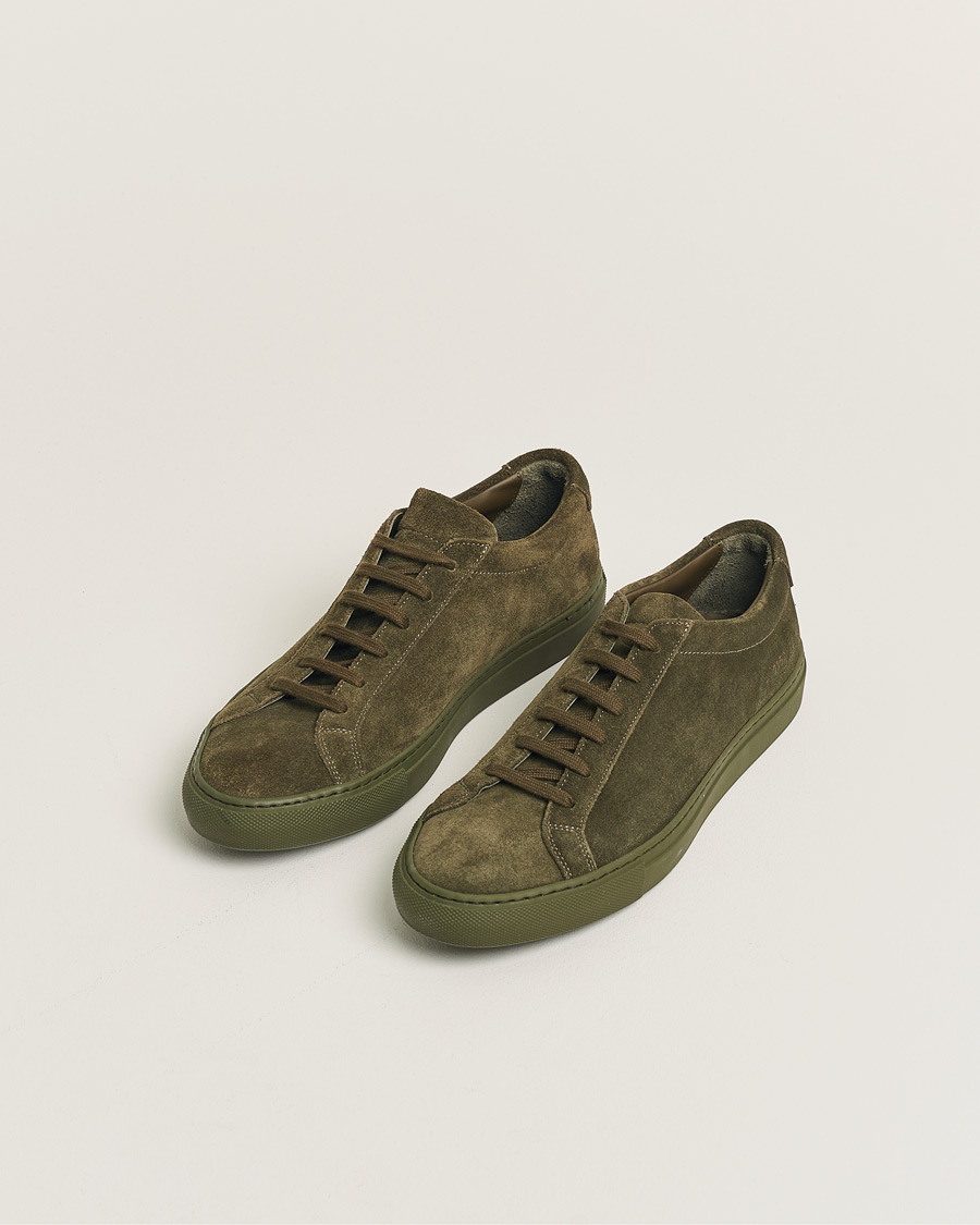 Herr | Pre-owned Skor | Pre-owned | Common Projects Original Achilles Suede Sneaker Army Green 40