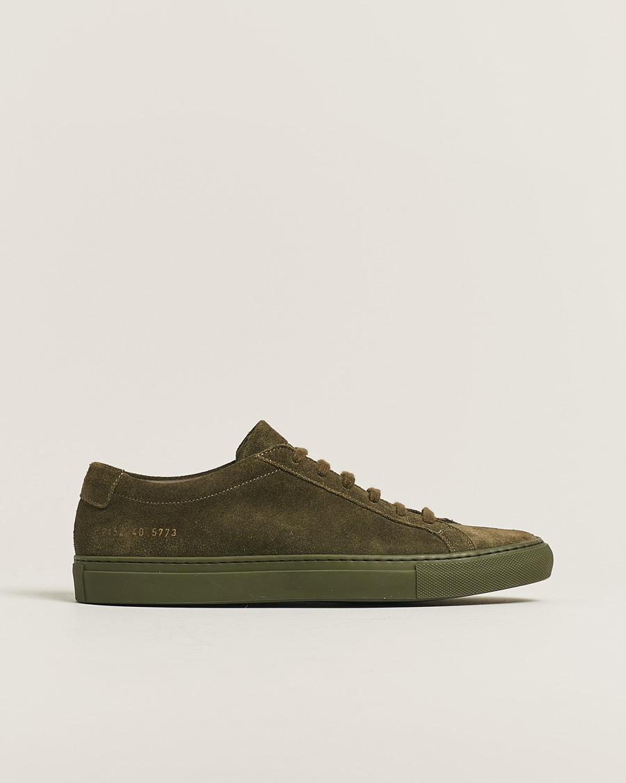 Herr | Pre-owned Skor | Pre-owned | Common Projects Original Achilles Suede Sneaker Army Green 40