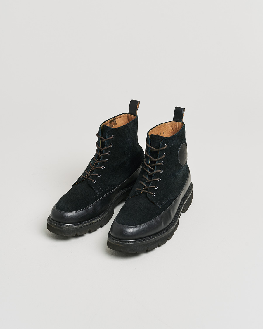 Herr | Grenson Anton Suede Boot Black UK7 - EU41 | Pre-owned | Grenson Anton Suede Boot Black UK7 - EU41