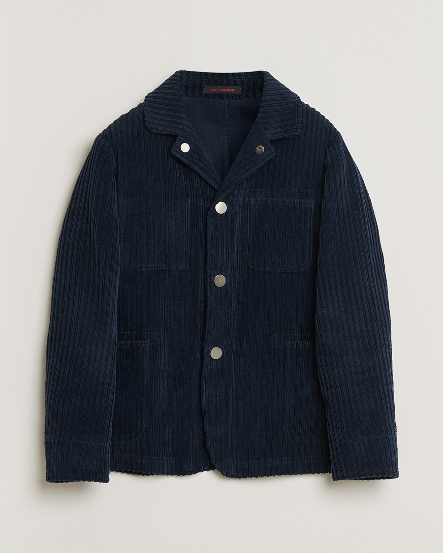 Herr | Pre-owned Skjortor | Pre-owned | The Gigi Corduroy Overshirt Navy 48