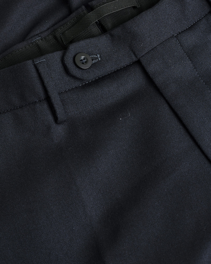 Herr | Pre-owned Byxor | Pre-owned | Slowear Tekno Sartorial Flannel Trousers Navy 44