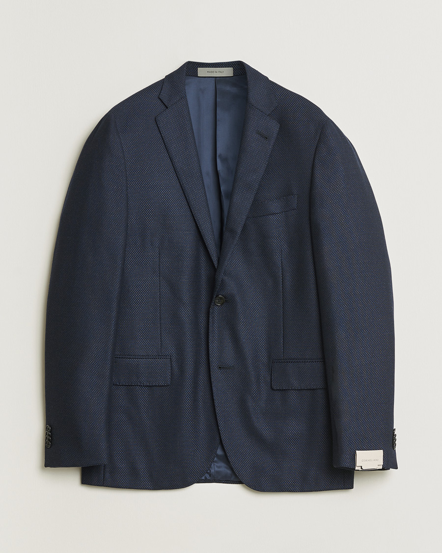 Herr | Pre-owned Kavajer | Pre-owned | Corneliani Wool & Cashmere Blazer Navy 48
