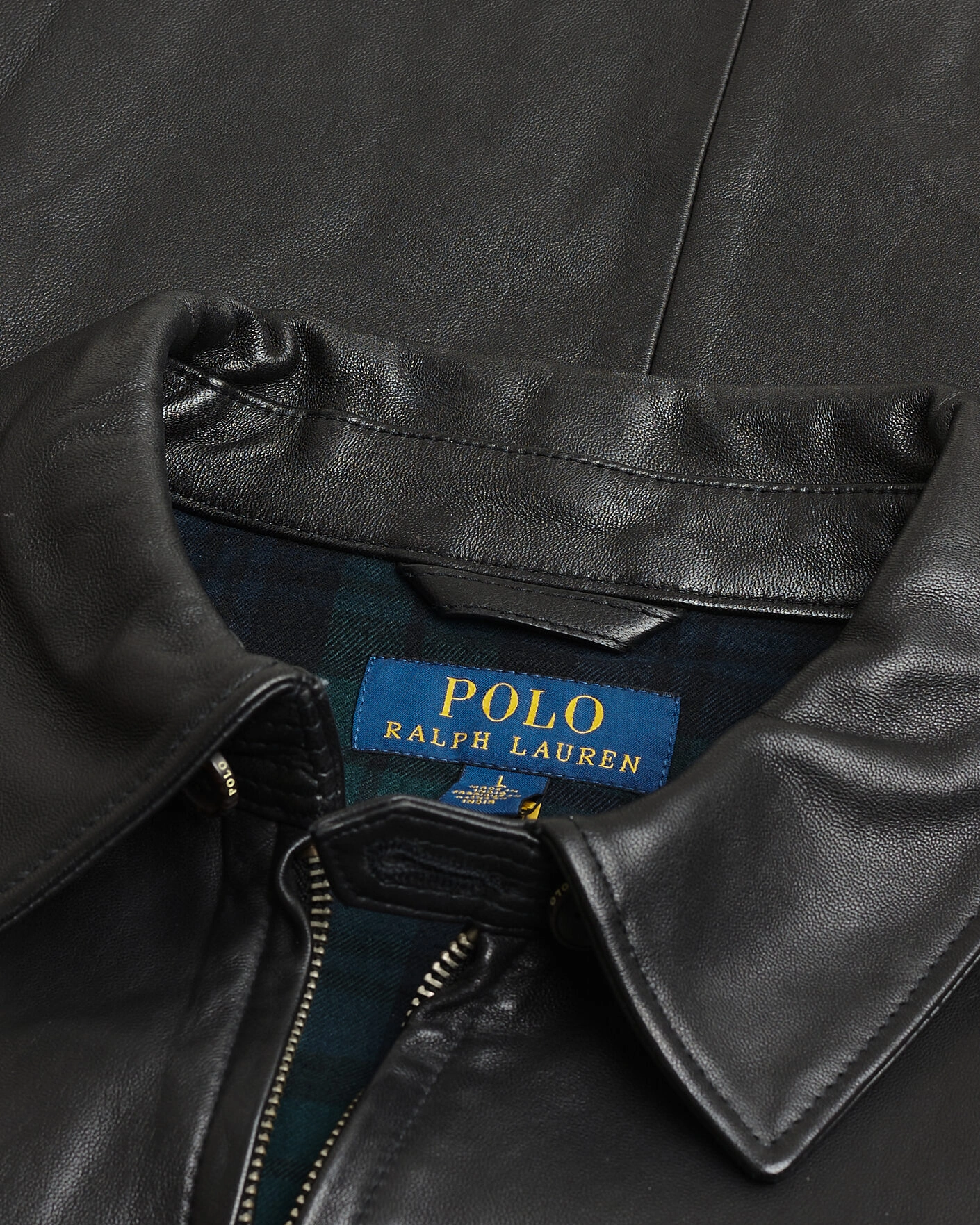 Herr | Pre-owned Jackor | Pre-owned | Polo Ralph Lauren Maxwell Windbreaker Leather Jacket Polo Black L
