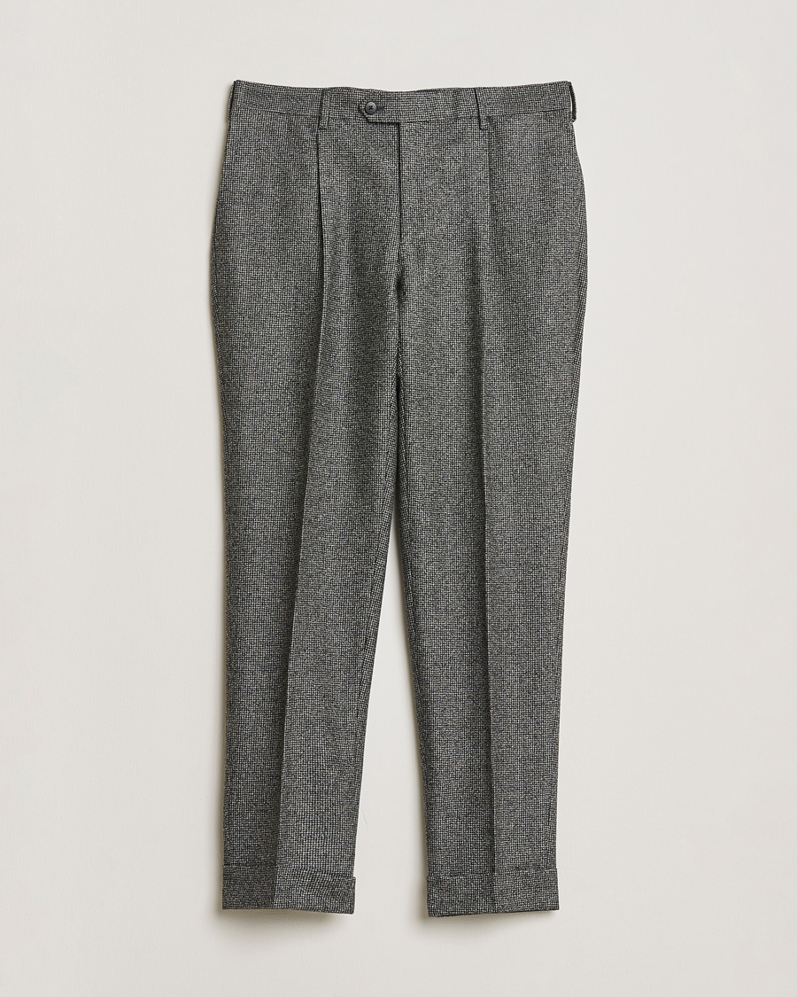 Herr | Pre-owned Kostymer | Pre-owned | Caruso Houndstooth Wool Suit Grey 50