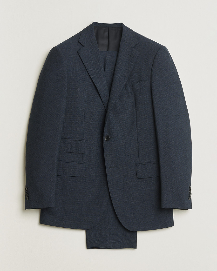 Herr | Pre-owned Kostymer | Pre-owned | Caruso 120s Wool Suit Dark Blue 48
