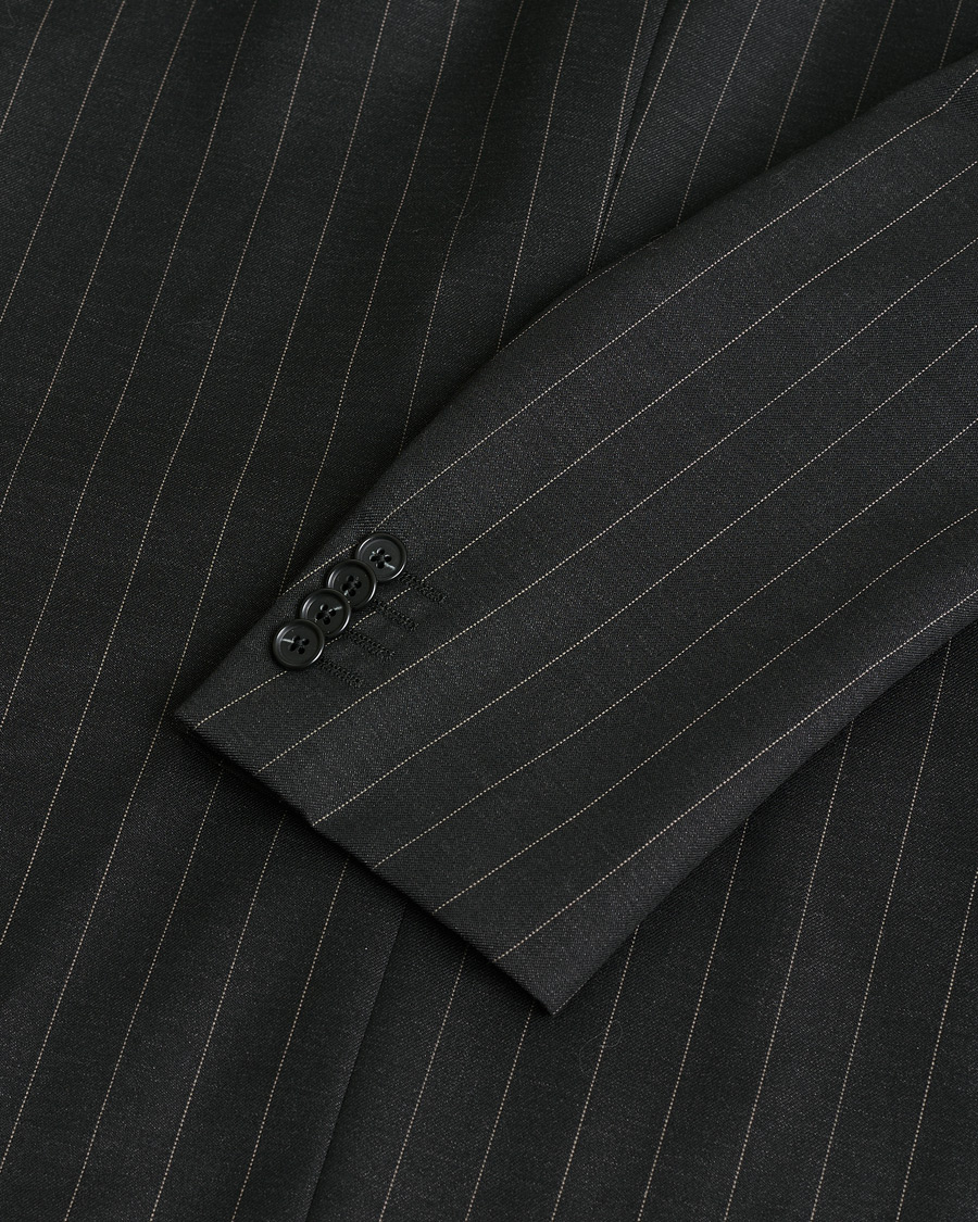 Herr | Pre-owned Kostymer | Pre-owned | Caruso Pinstripe Wool Suit Black 52