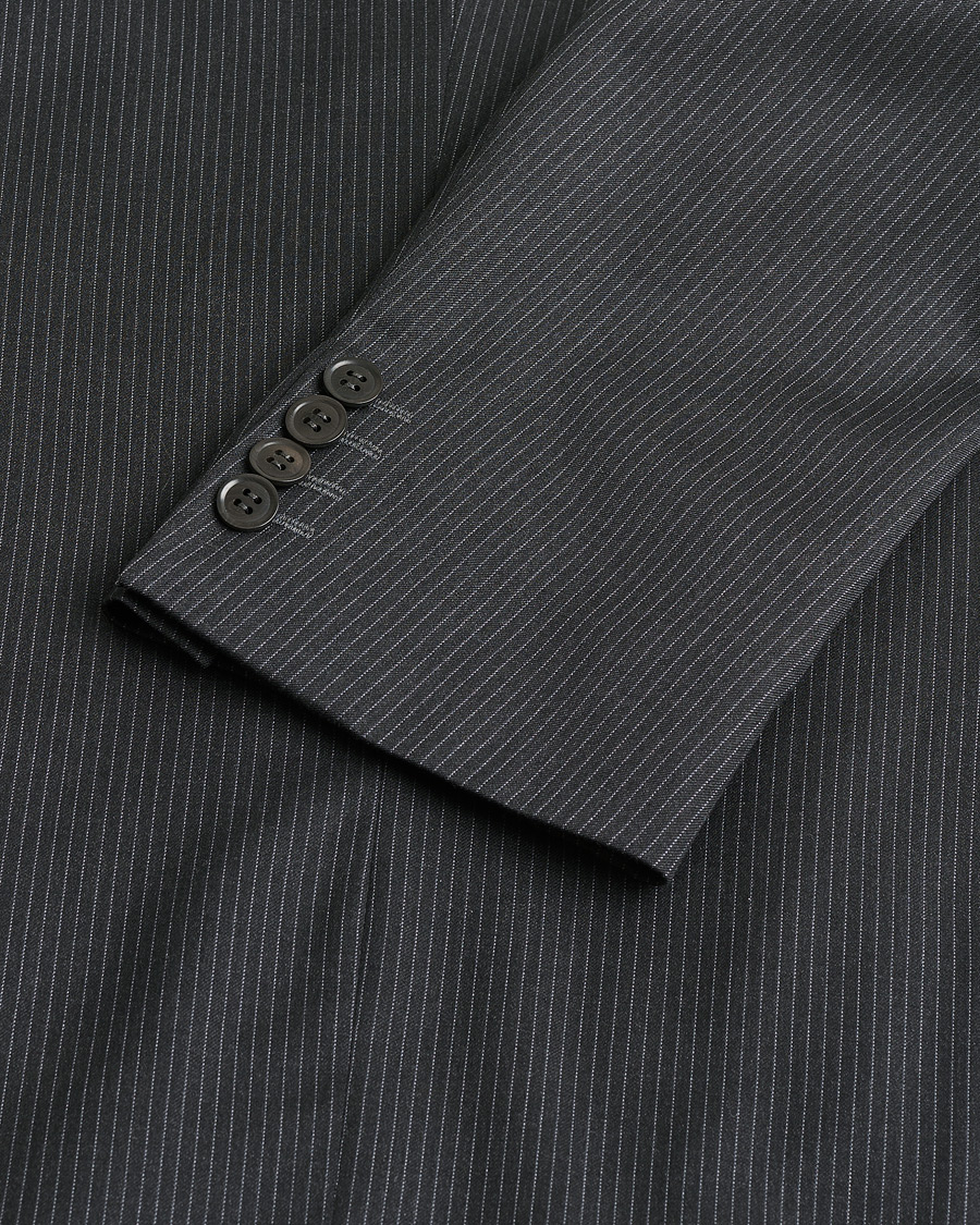 Herr | Pre-owned Kostymer | Pre-owned | Armani Collezioni Pinstriped Wool Suit Dark Grey 50