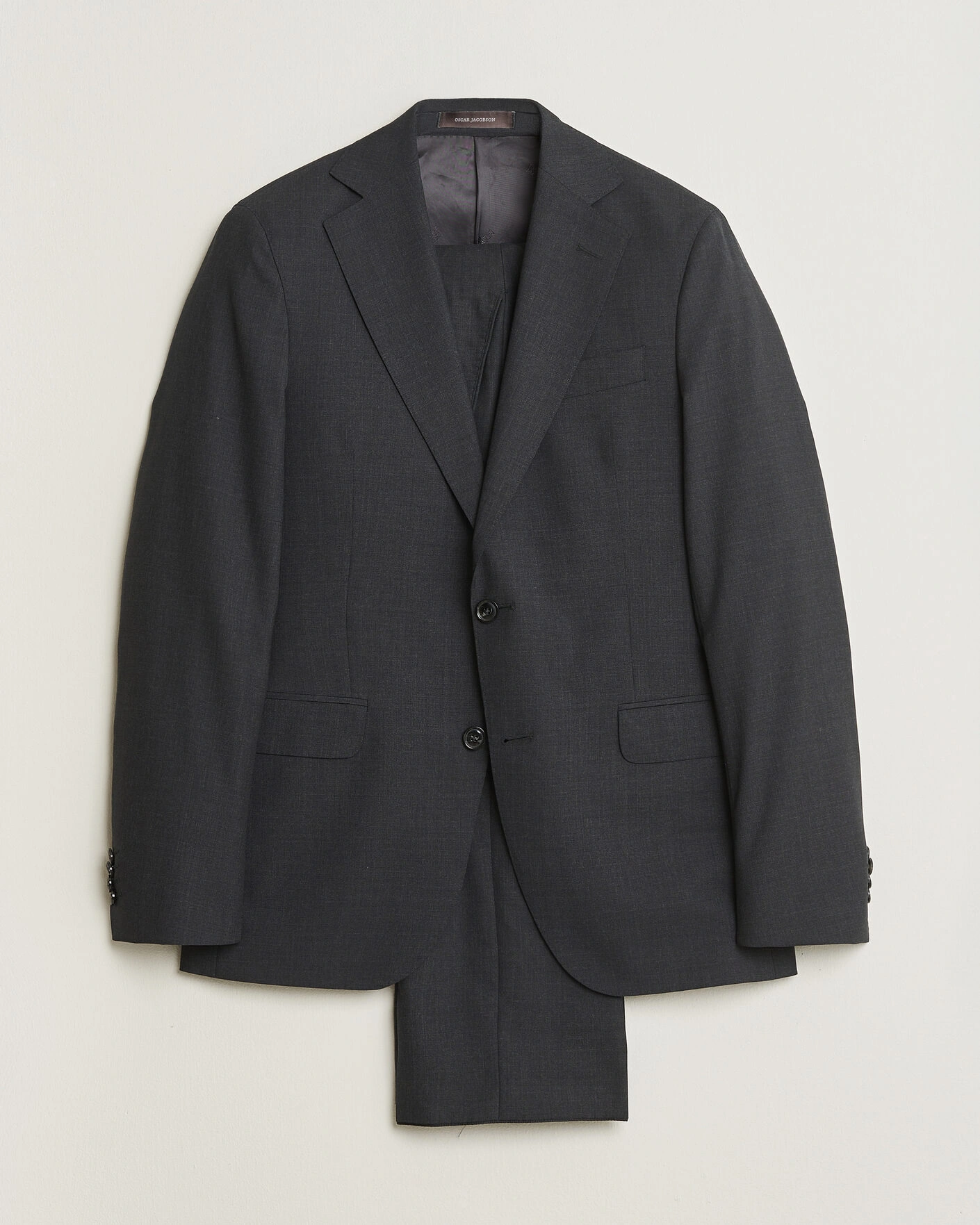 Herr | Pre-owned Kostymer | Pre-owned | Oscar Jacobson Ego Wool Suit Dark Grey 46
