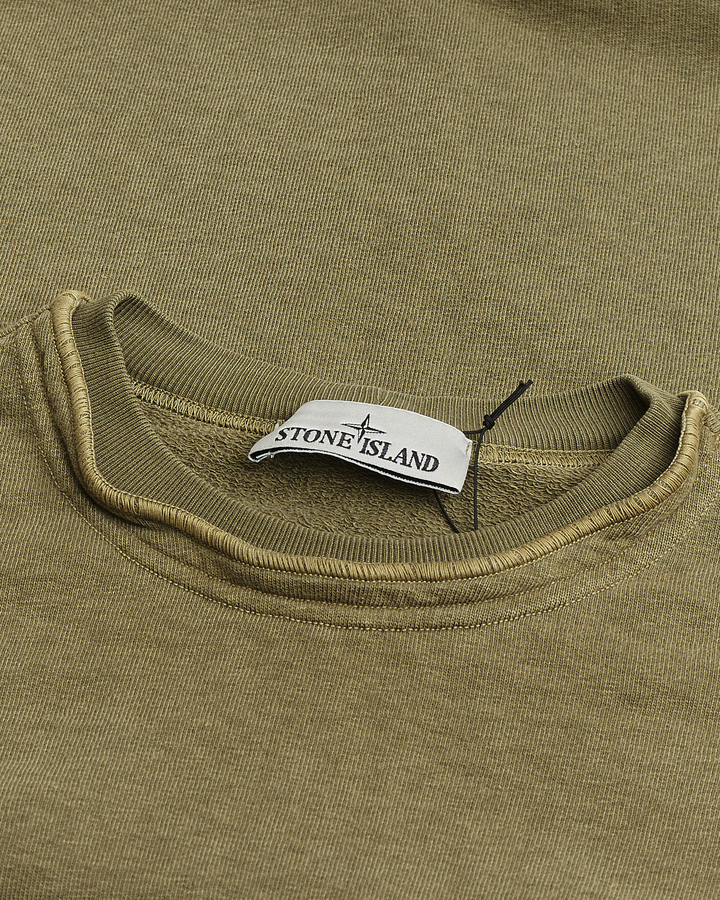 Herr | Pre-owned Tröjor | Pre-owned | Stone Island Old Dyed Cotton Sweatshirt Military Green M