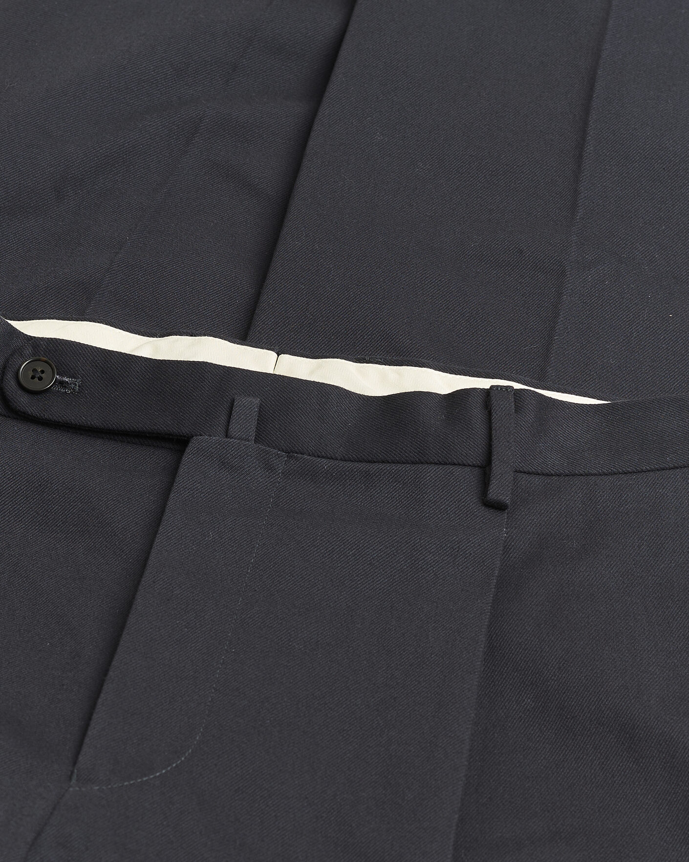 Herr | Pre-owned Byxor | Pre-owned | Rubato High Waist Cotton Chino Navy 52