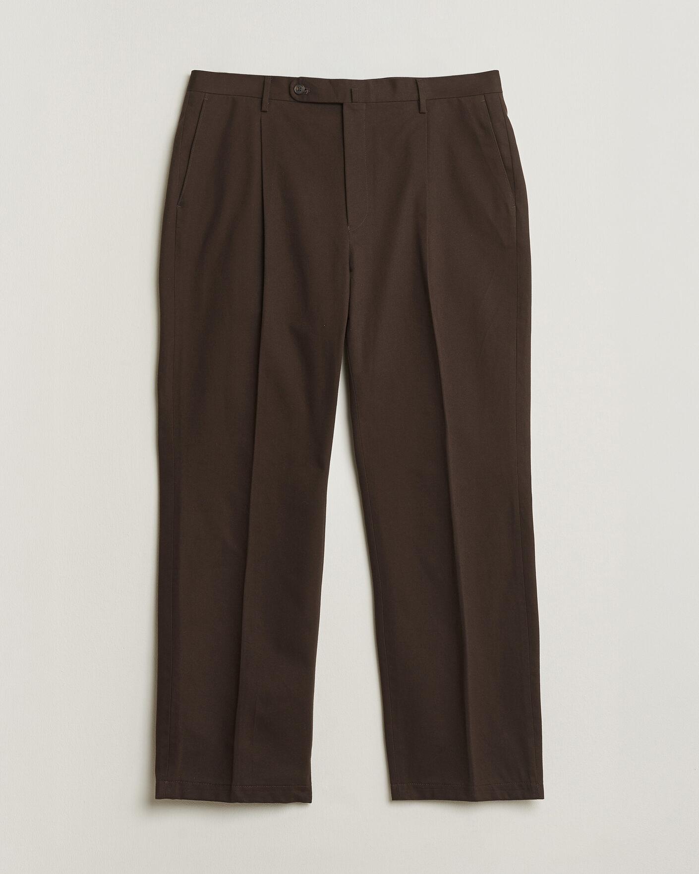Herr | Pre-owned Byxor | Pre-owned | Rubato High Waist Cotton Chino Brown 52