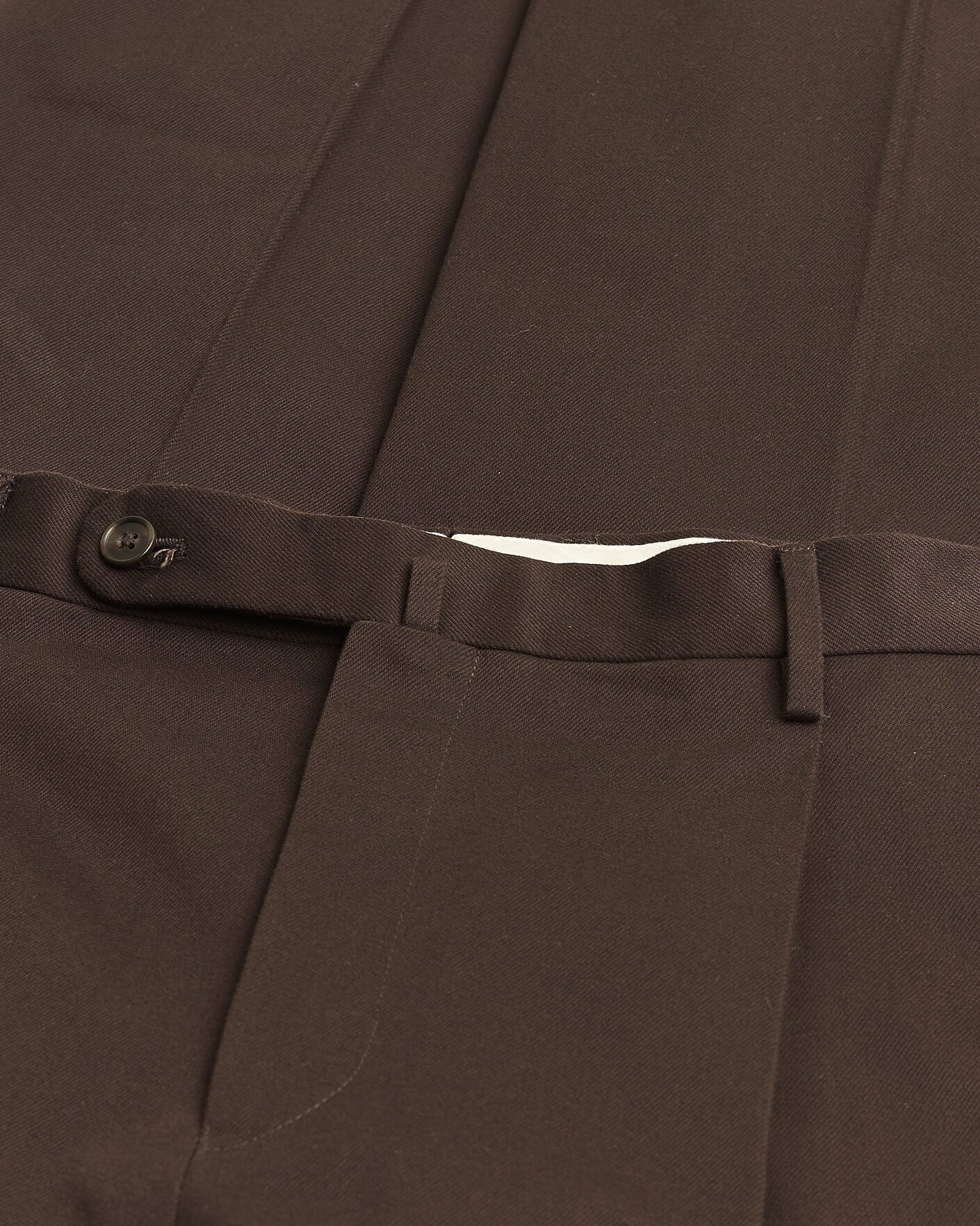 Herr | Pre-owned Byxor | Pre-owned | Rubato High Waist Cotton Chino Brown 52