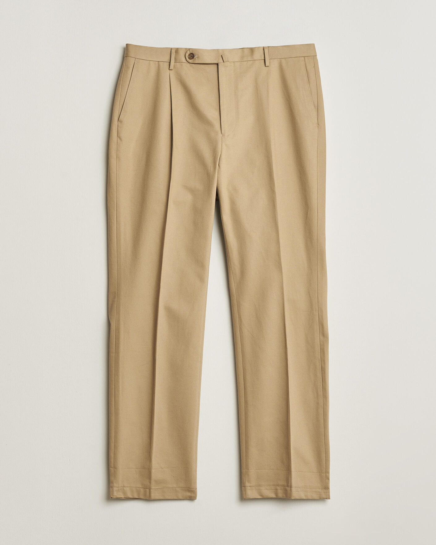 Herr | Pre-owned Byxor | Pre-owned | Rubato High Waist Cotton Chino Beige 52