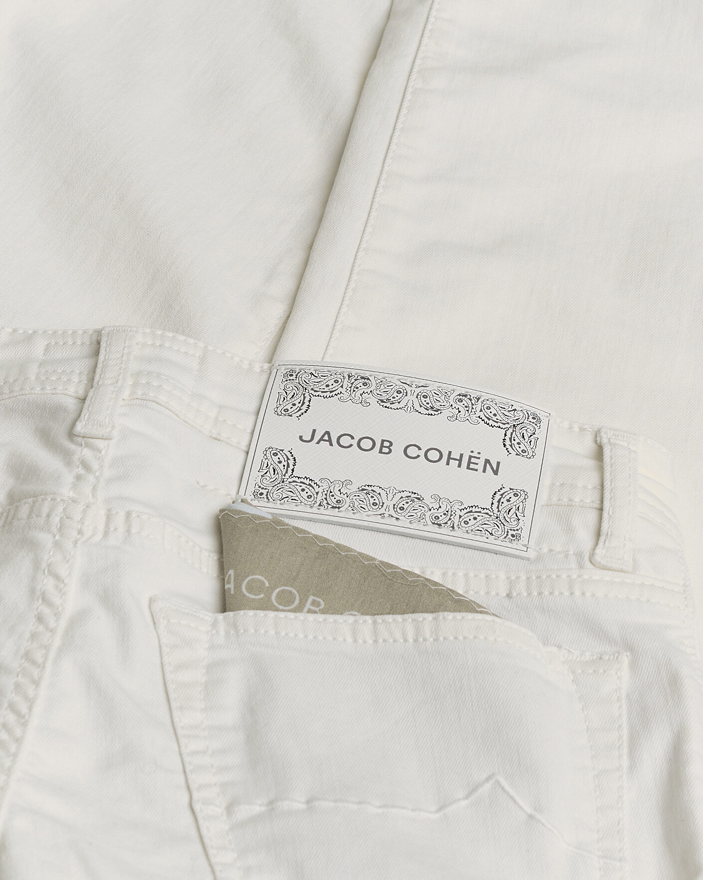Herr | Pre-owned Jeans | Pre-owned | Jacob Cohën Bard Slim Fit Bull Stretch Jeans White W30