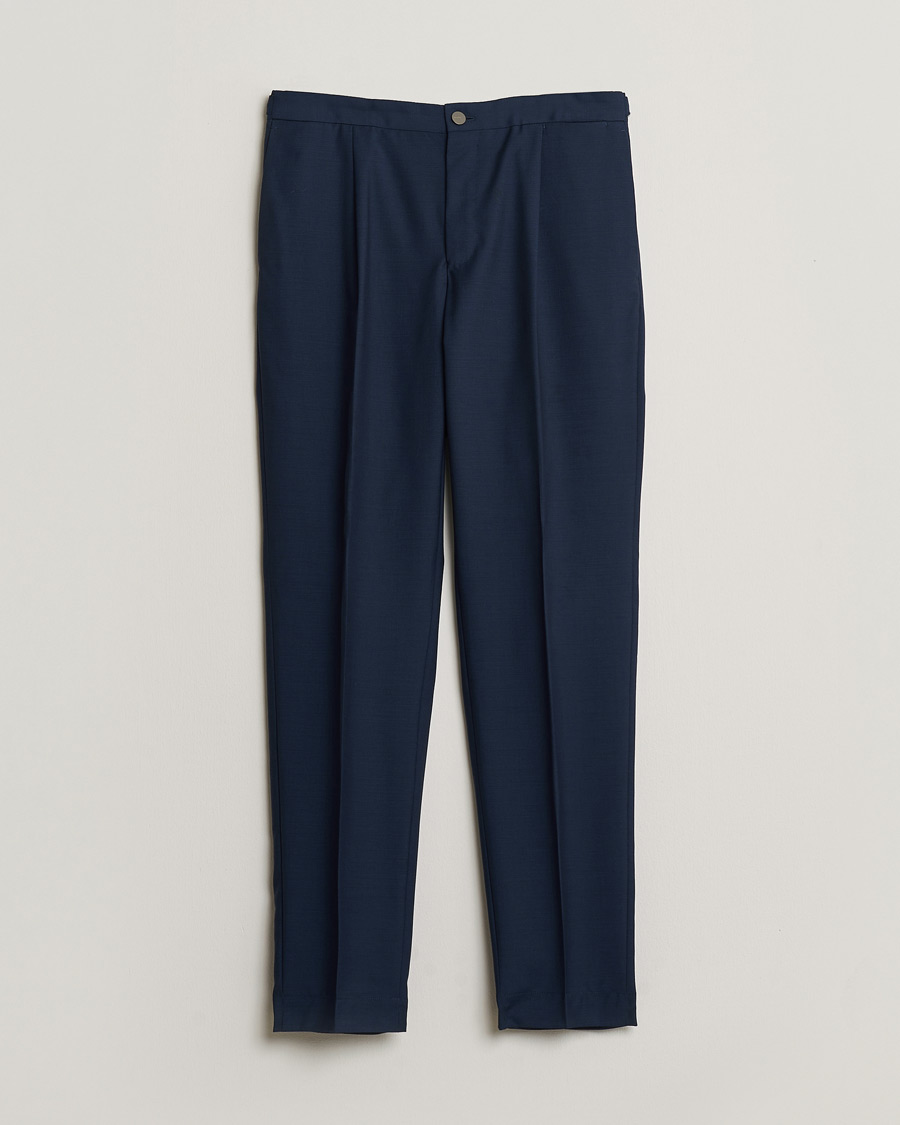 Herr | Pre-owned Byxor | Pre-owned | Incotex Tapered Fit Super 100s Wool Pants Navy 50