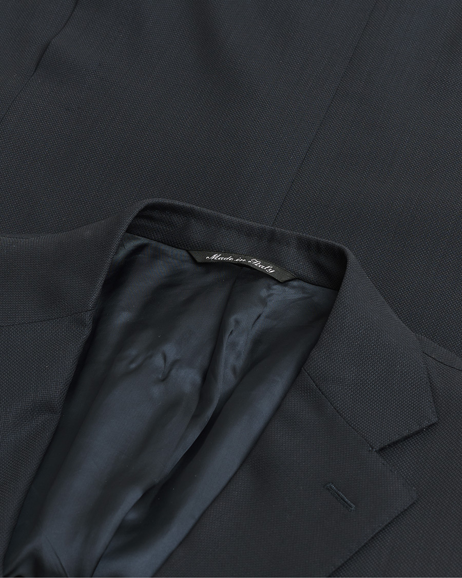 Herr | Pre-owned Kavajer | Pre-owned | Canali Hopsack Wool Blazer Navy 50