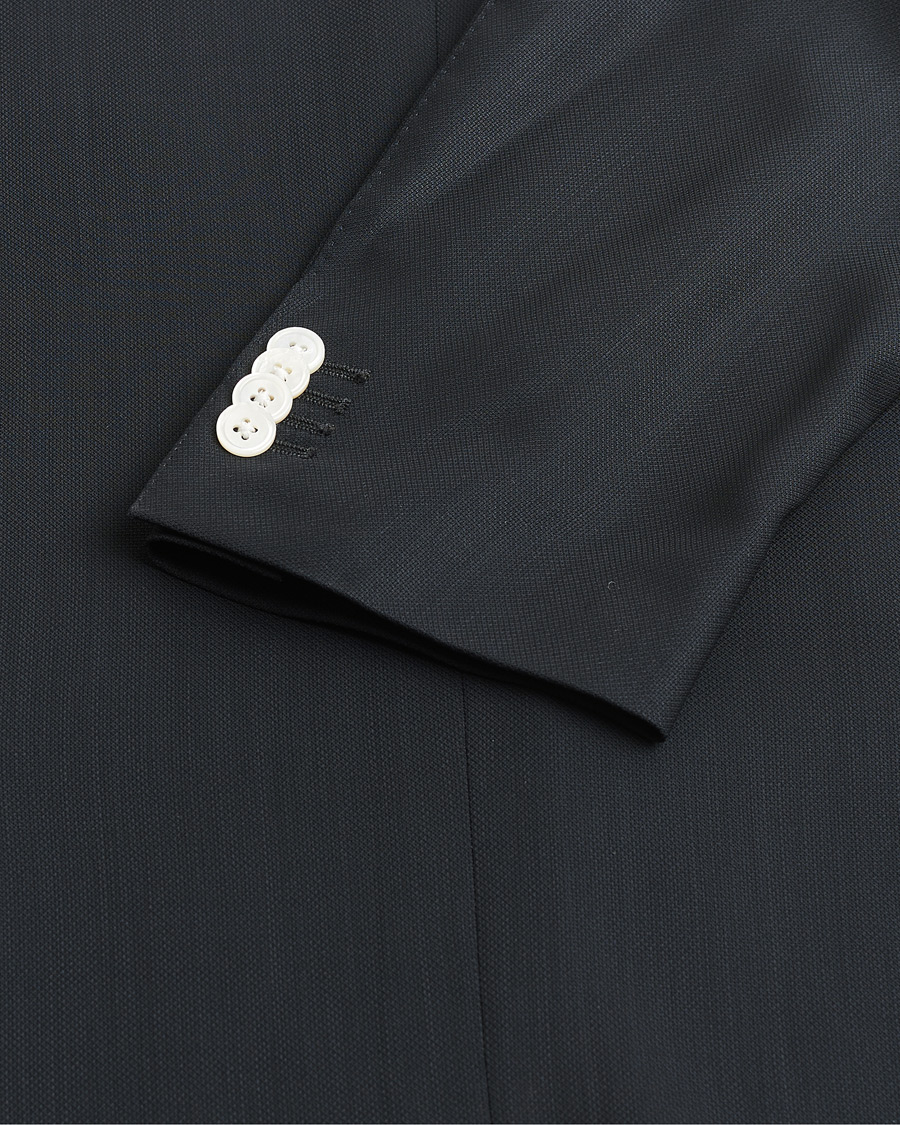 Herr | Pre-owned Kavajer | Pre-owned | Canali Hopsack Wool Blazer Navy 50