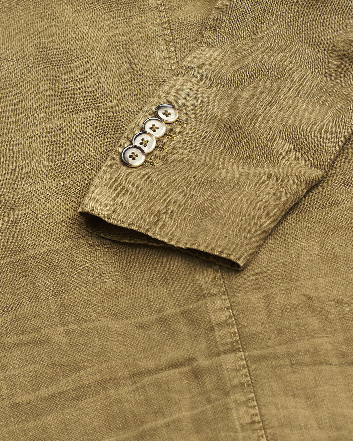 Herr | Pre-owned Kavajer | Pre-owned | L.B.M. 1911 Jack Regular Fit Linen Blazer Olive 46