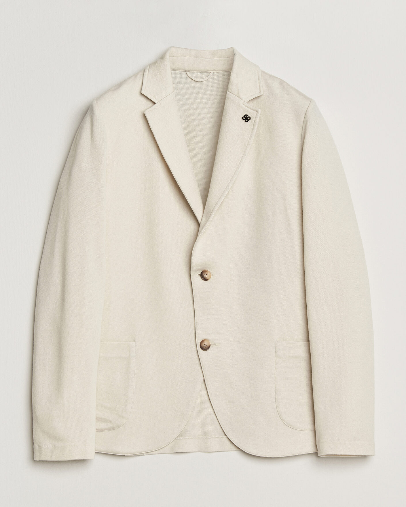 Herr | Pre-owned Kavajer | Pre-owned | Gran Sasso Wool Knitted Blazer Cream 50