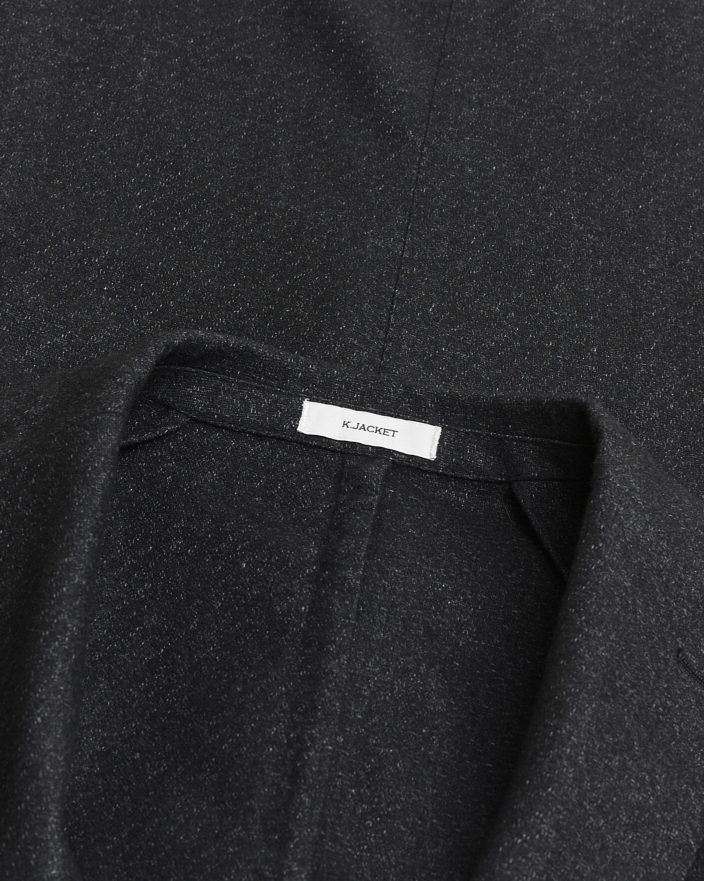 Herr | Boglioli K Jacket Flannel Wool Blazer Charcoal 50 | Pre-owned | Boglioli K Jacket Flannel Wool Blazer Charcoal 50