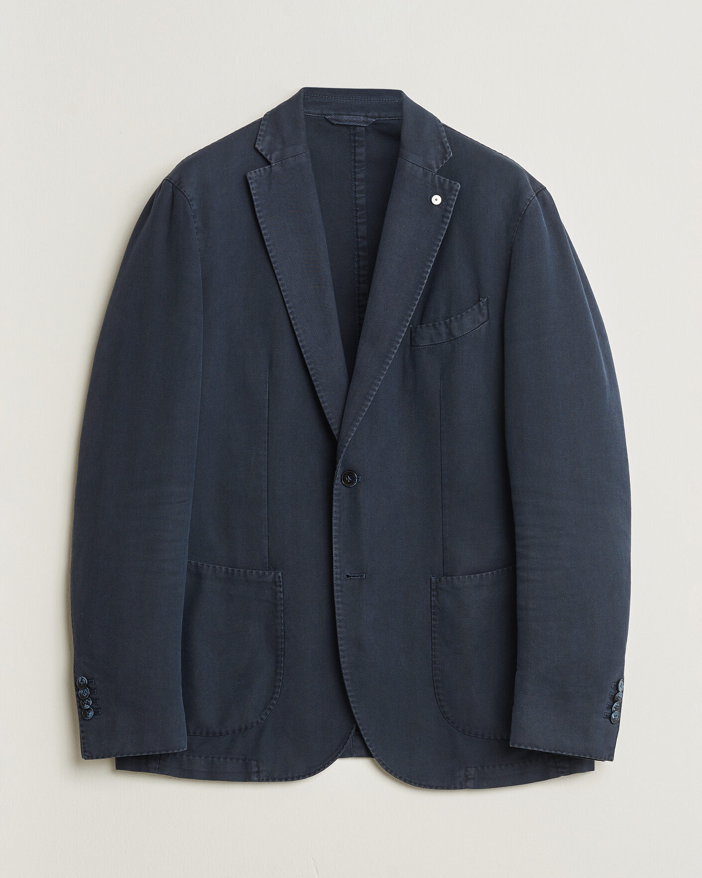 Herr | Pre-owned Kavajer | Pre-owned | L.B.M. 1911 Jack Cotton Herringbone Blazer Navy 54