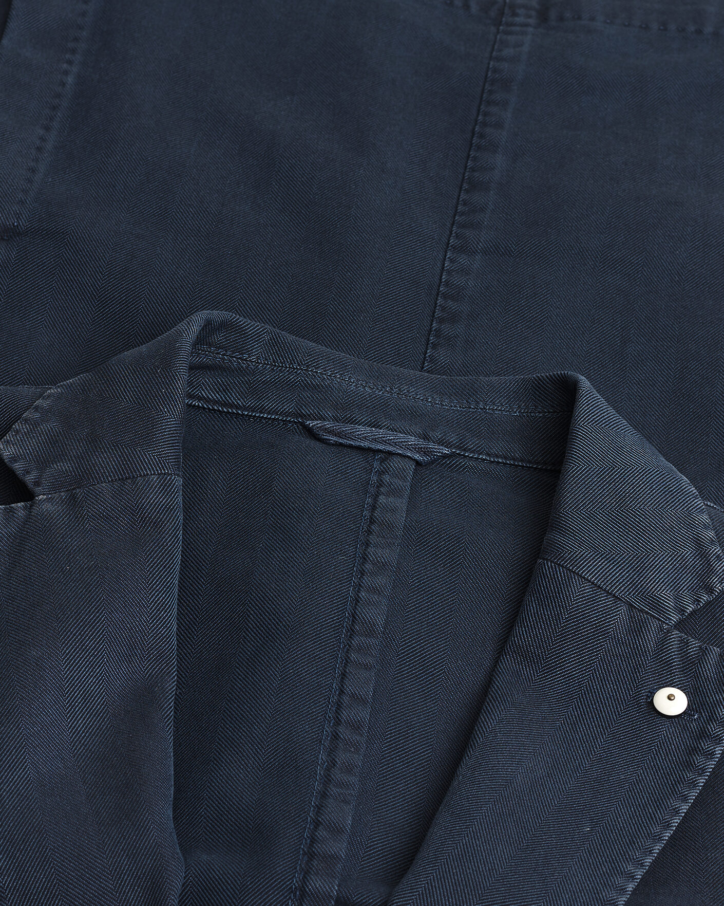 Herr | Pre-owned Kavajer | Pre-owned | L.B.M. 1911 Jack Cotton Herringbone Blazer Navy 54