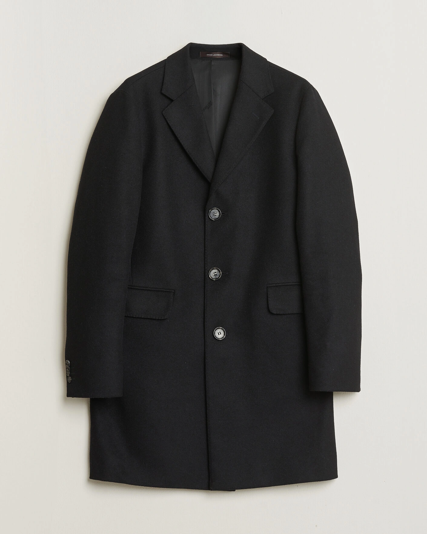 Herr | Pre-owned Jackor | Pre-owned | Oscar Jacobson Sonny Wool Coat Black 48